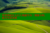 草堂湾社区人口大数据平台：精准分析，助力生活决策