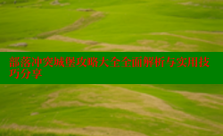 部落冲突城堡攻略大全全面解析与实用技巧分享